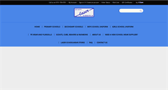 Desktop Screenshot of laserschoolwear.net